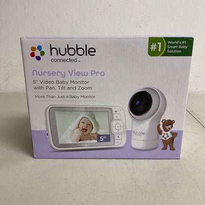 Hubble Connected Nursery View Pro 5" Video Baby Monitor Camera With Sounds