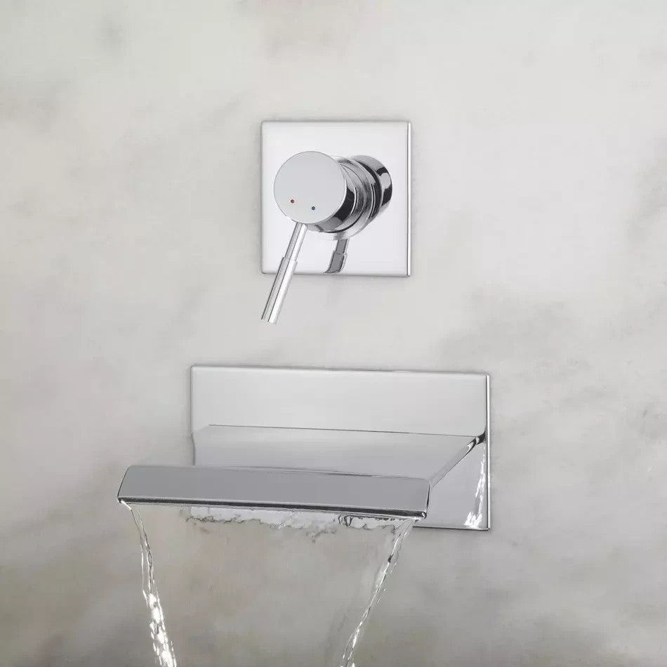Signature Hardware Lavelle Wall Mount Waterfall Tub Faucet Chrome SH441016CP