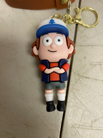 Assorted Silicone Gravity Falls Dipper Pines Keychain Accessory