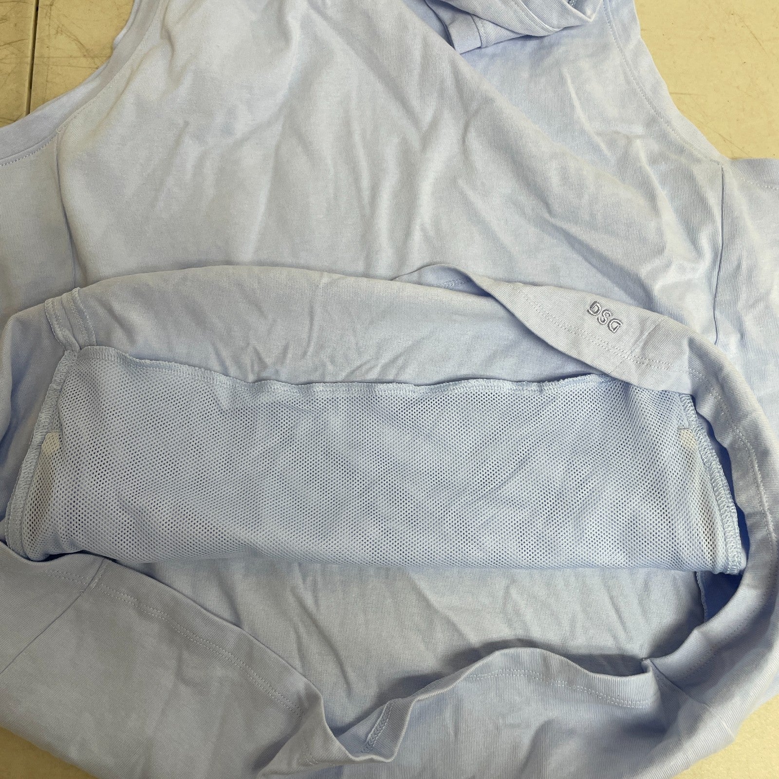 DSG x Twitch + Allison Menâs Zip Tank Nebulous Blue Athletic Top BOSSM12104