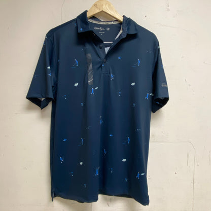 Walter Hagen Men's P11 Dads Worst Day Prt Polo Worst Day Navy MGA11506 New