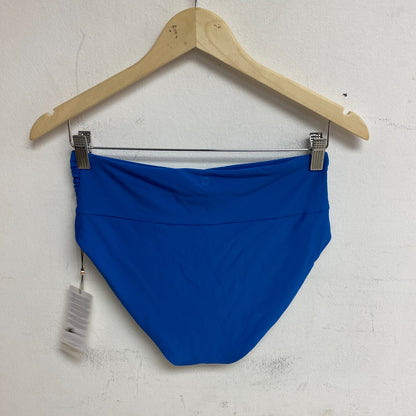 CALIA Women's High Rise Shirred V Front Swim Bottom Royal Blue WSA23407 New!