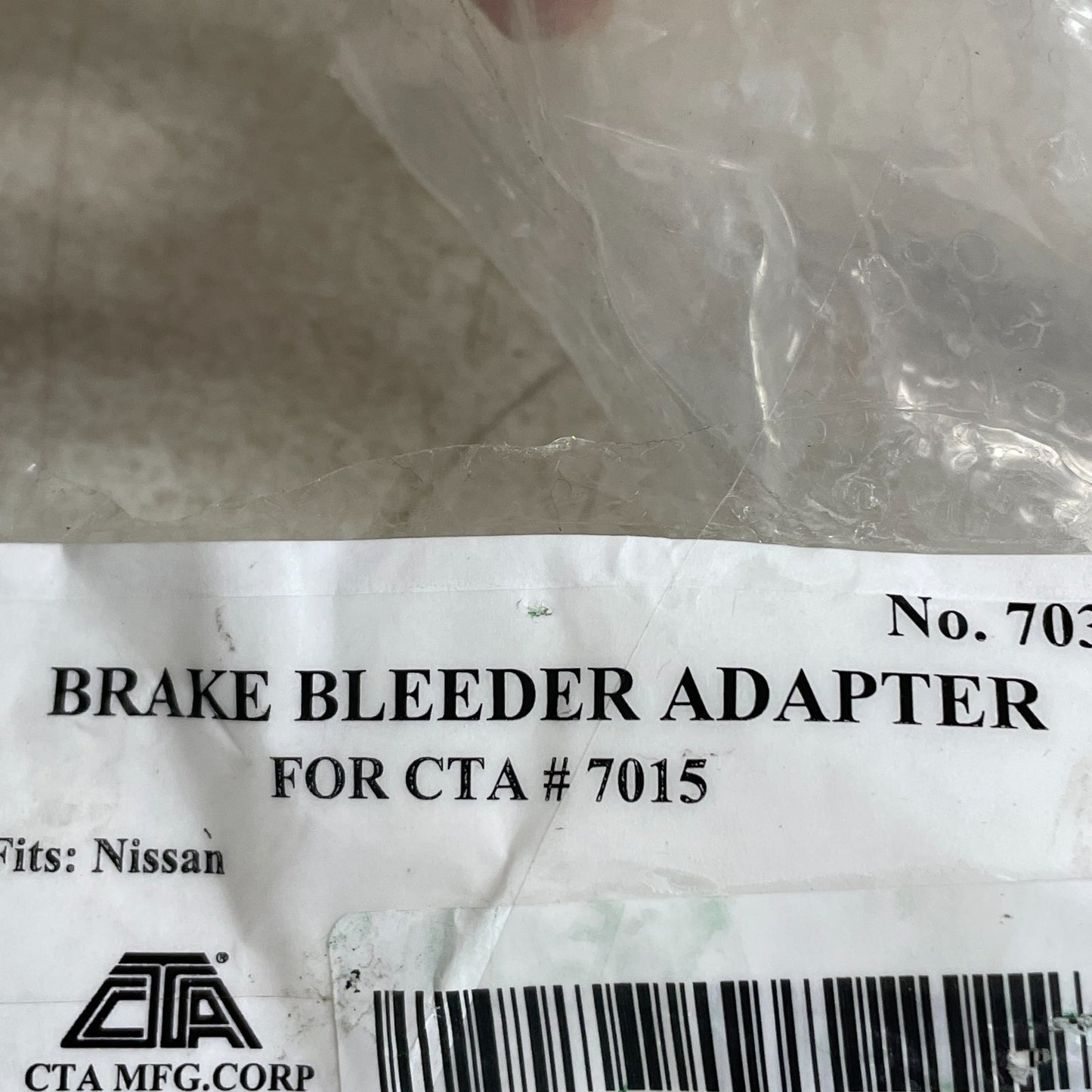 CTA Tools 7038 Master Cylinder Brake Bleeder Adapter Nissan M77 x P3.0