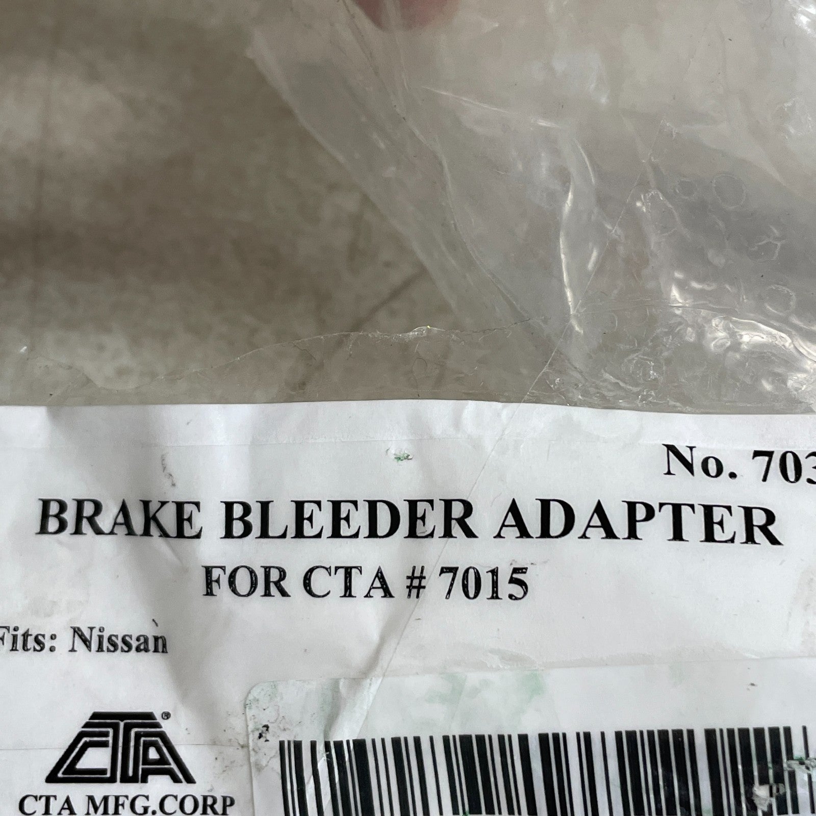 CTA Tools 7038 Master Cylinder Brake Bleeder Adapter Nissan M77 x P3.0
