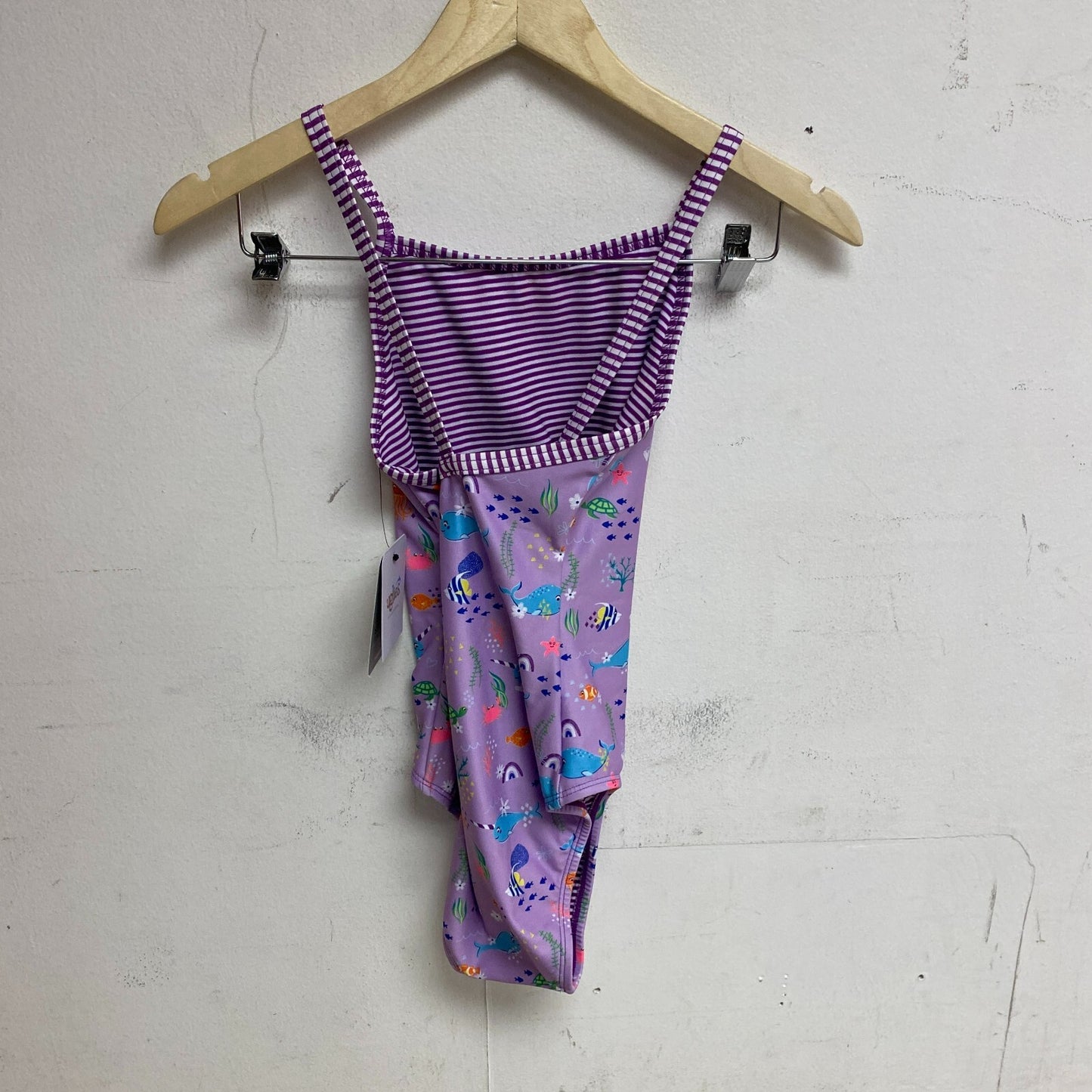 Dolfin Uglies Swimsuit Girl Kids Bathing Suit Purple Narwhal DS9510
