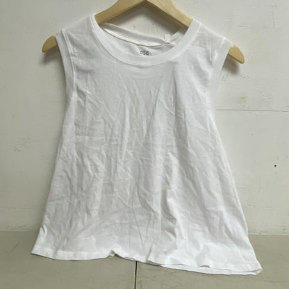 DSG Women's Cotton Relaxed Fit Muscle Tank Pure White DAW13100H