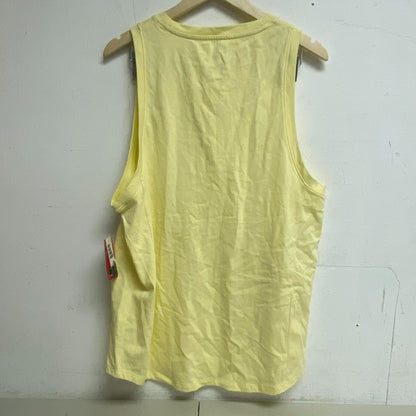 DSG X TWITCH + ALLISON Mens Zip Tank Sunny Yellow Top Solid Shirt BOSSM12104