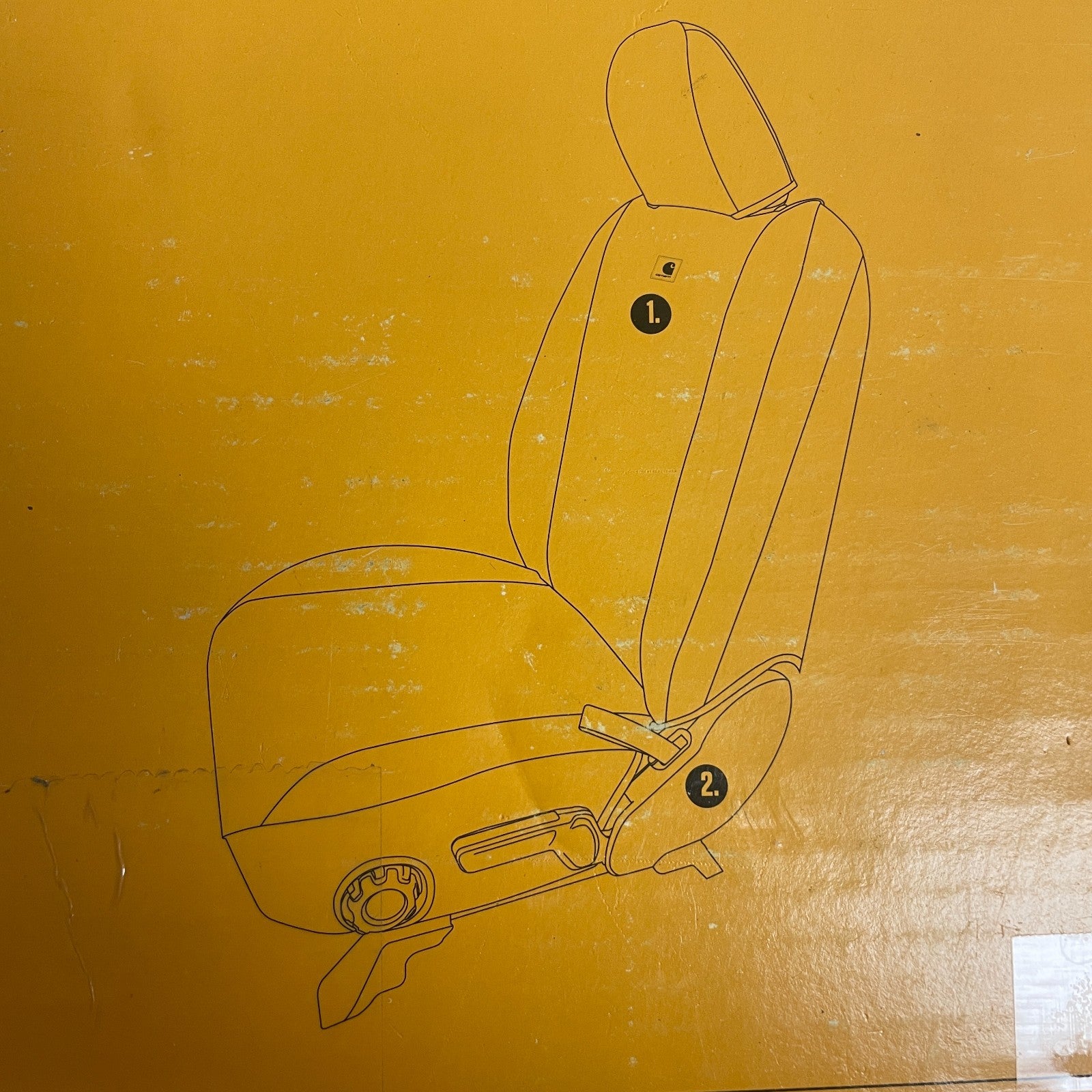 Carhartt Covercraft SeatSaver Seat Covers Ford F-150 F-250 F-350 Bucket Gravel