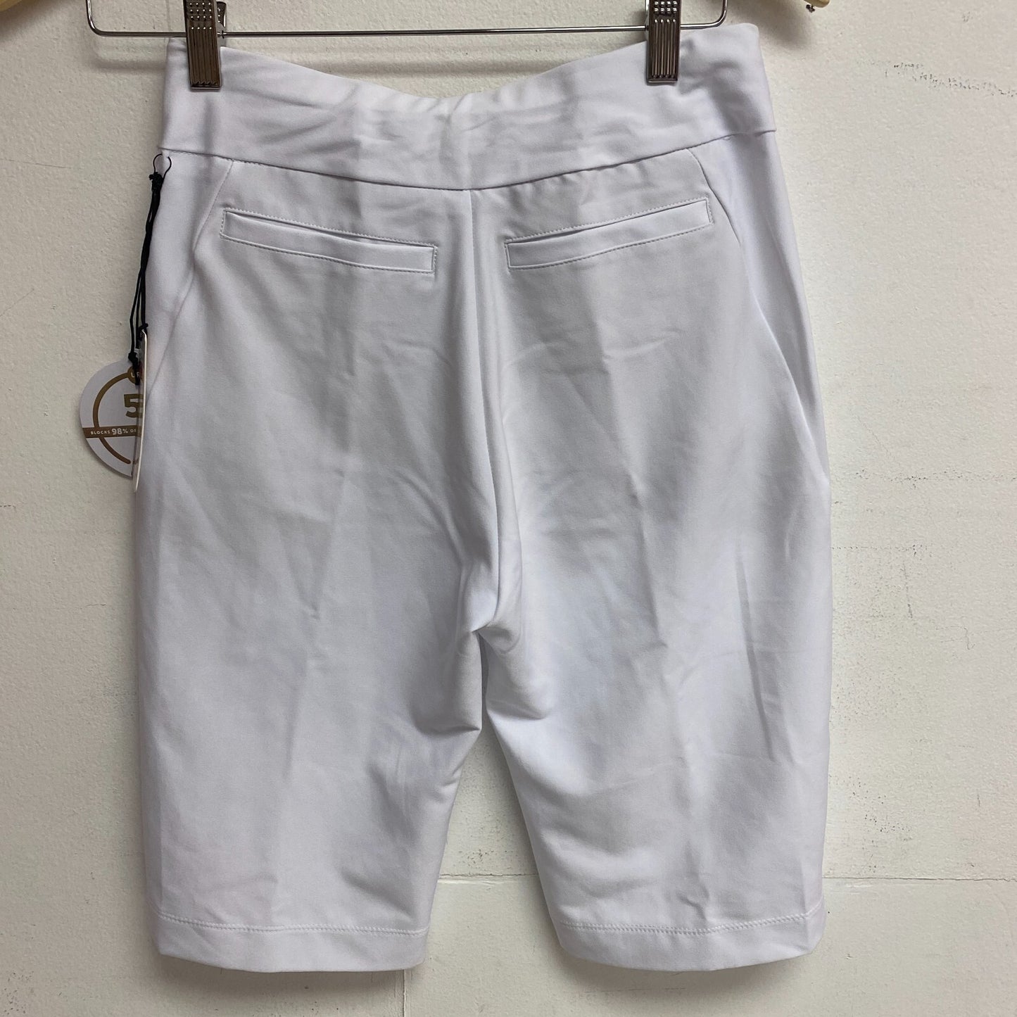 Tail White Label Women's Golf Fitted Shorts Size 2 White Clean Front Pieced