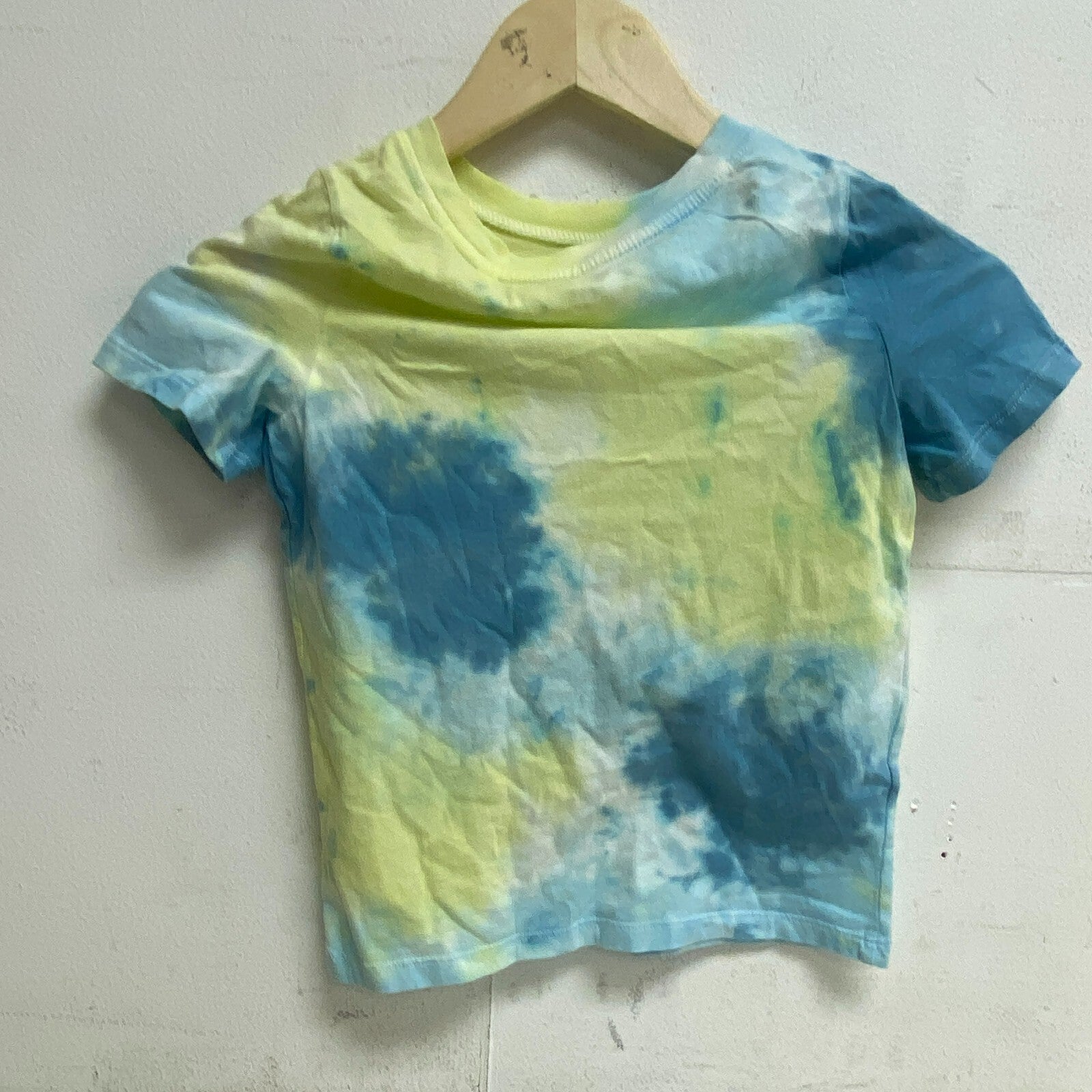 DSG Boy's SS Tee Blotchy Tie Dye Sunny Blue/Dreamy Btd Short Sleeve DAB13105