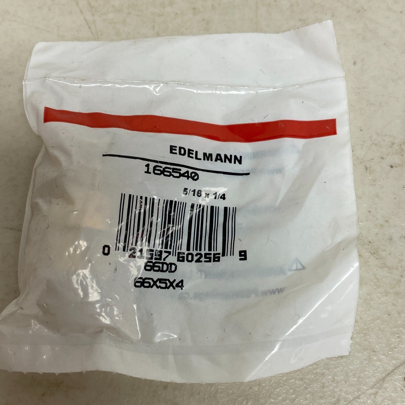 Edelmann 166540 Brass Compression Fitting 5/16″ Tube × 1/4‑18 Thread (5‑Pack)