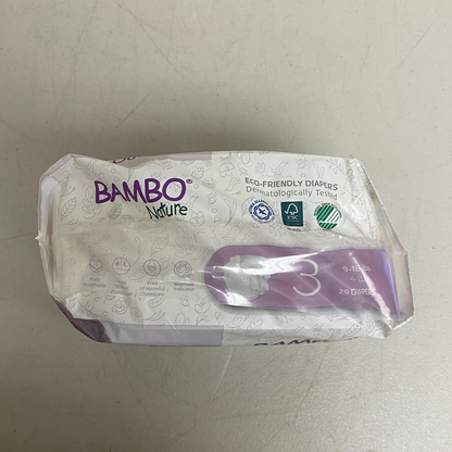 Bambo Nature Baby Baby Diaper Size 3 9 to 18 lbs. 1000016925 29 Ct