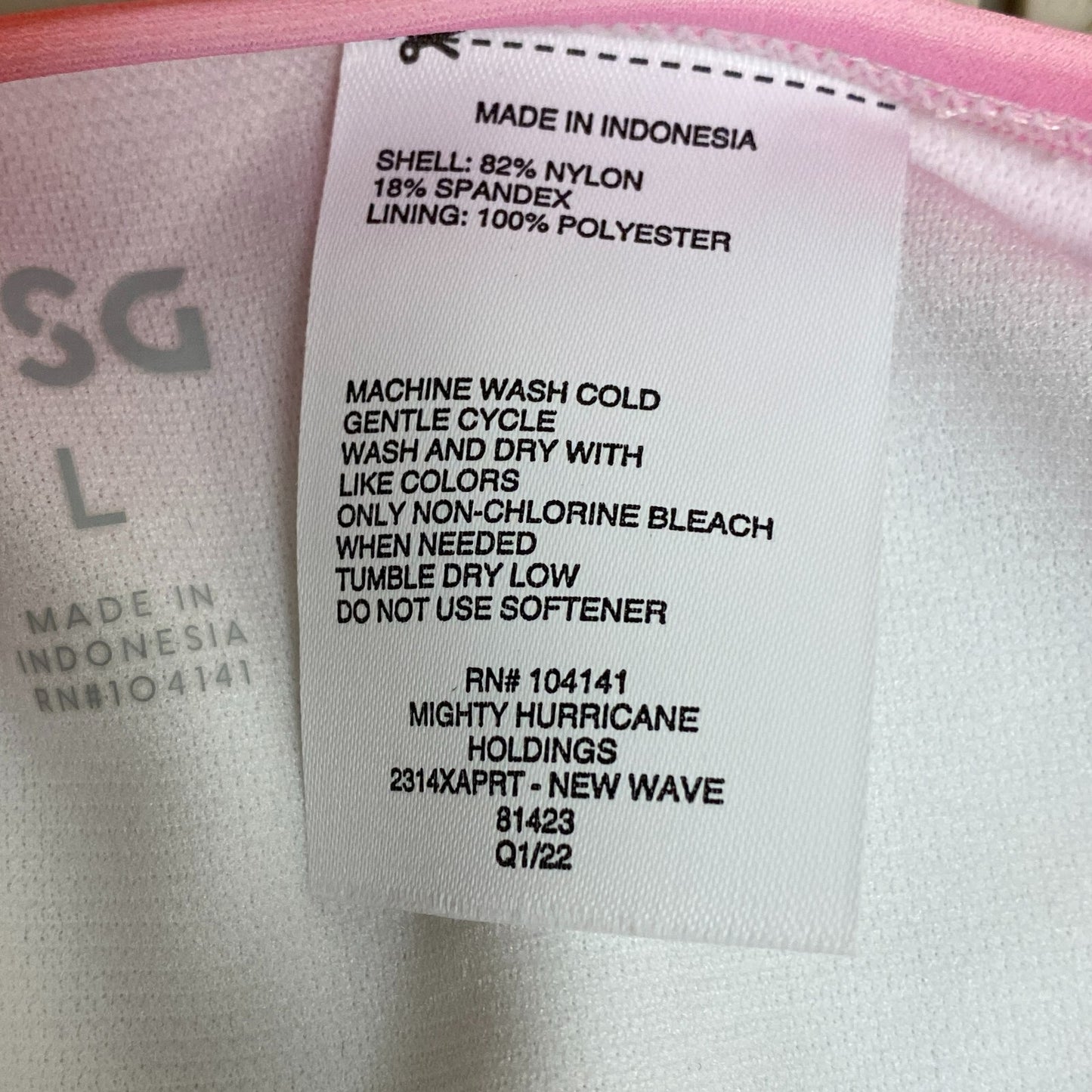 Calia High Rise Side Tie Bottom Pure Black WSA22402PRT