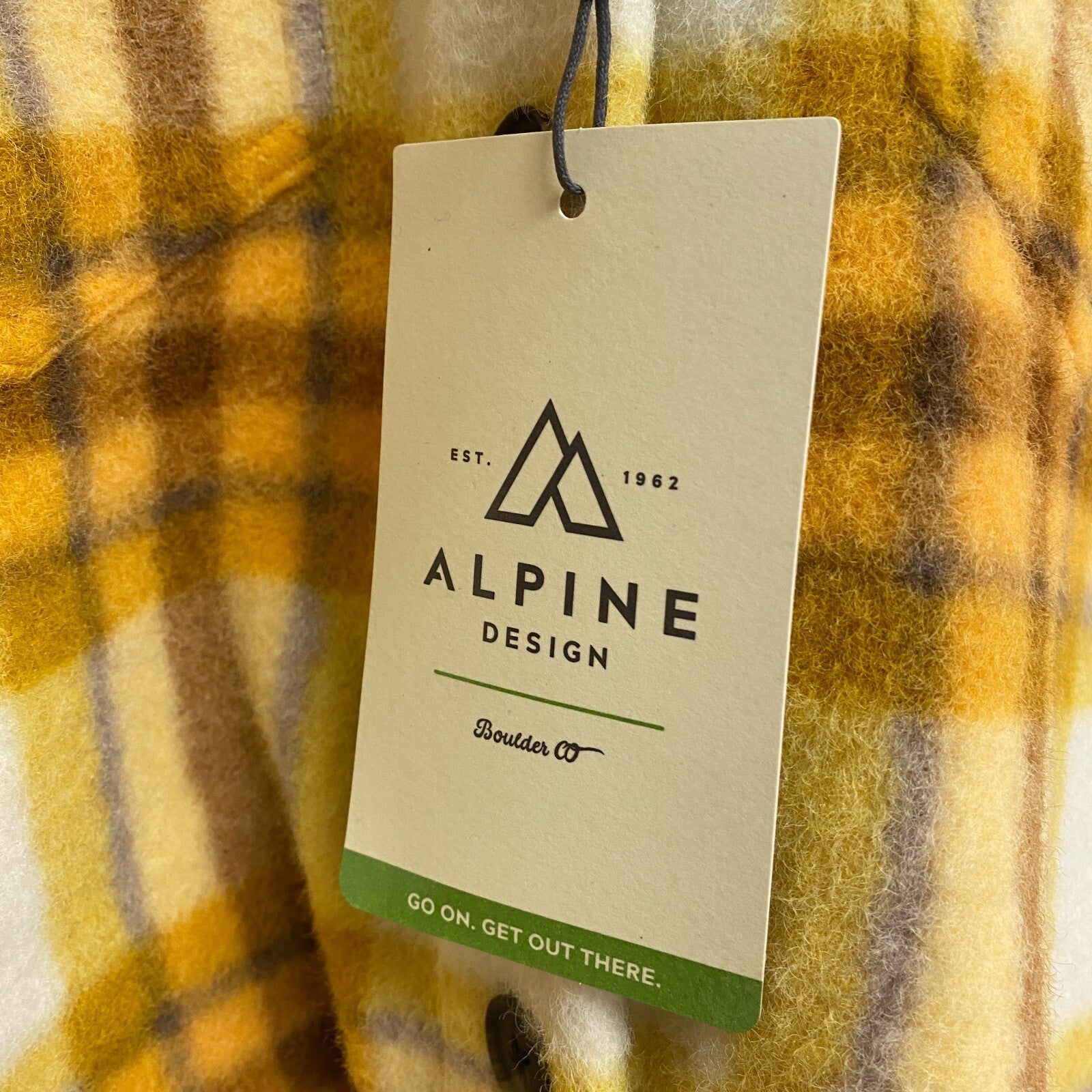 ALPINE WOMENS W AD WAYFARER OF FLC SHIRT JACKET PUMPKIN PATCH PLAID ADW23101P