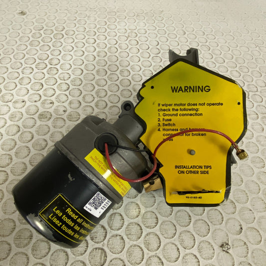 CARQUEST Premium Remanufactured Front Windshield Wiper Motor Black 40‑168