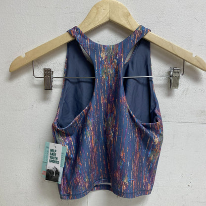 DSG Girl's Shelf Bra Tank Sketchy Ikat Grey Sleeveless Summer DAG23712PRT