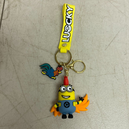 Assorted Silicone Despicable Me Minions Keychain Rooster Minion Accessory
