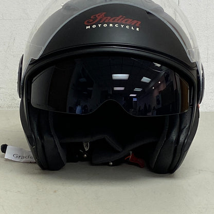 Indian Motorcycle Helmet w/Face Cover Size L Adjustable Under Shading cover Matt
