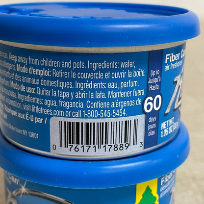 LITTLE TREES Fiber Can Air Freshener New Car Scent 4 Pack for Car or Home Use