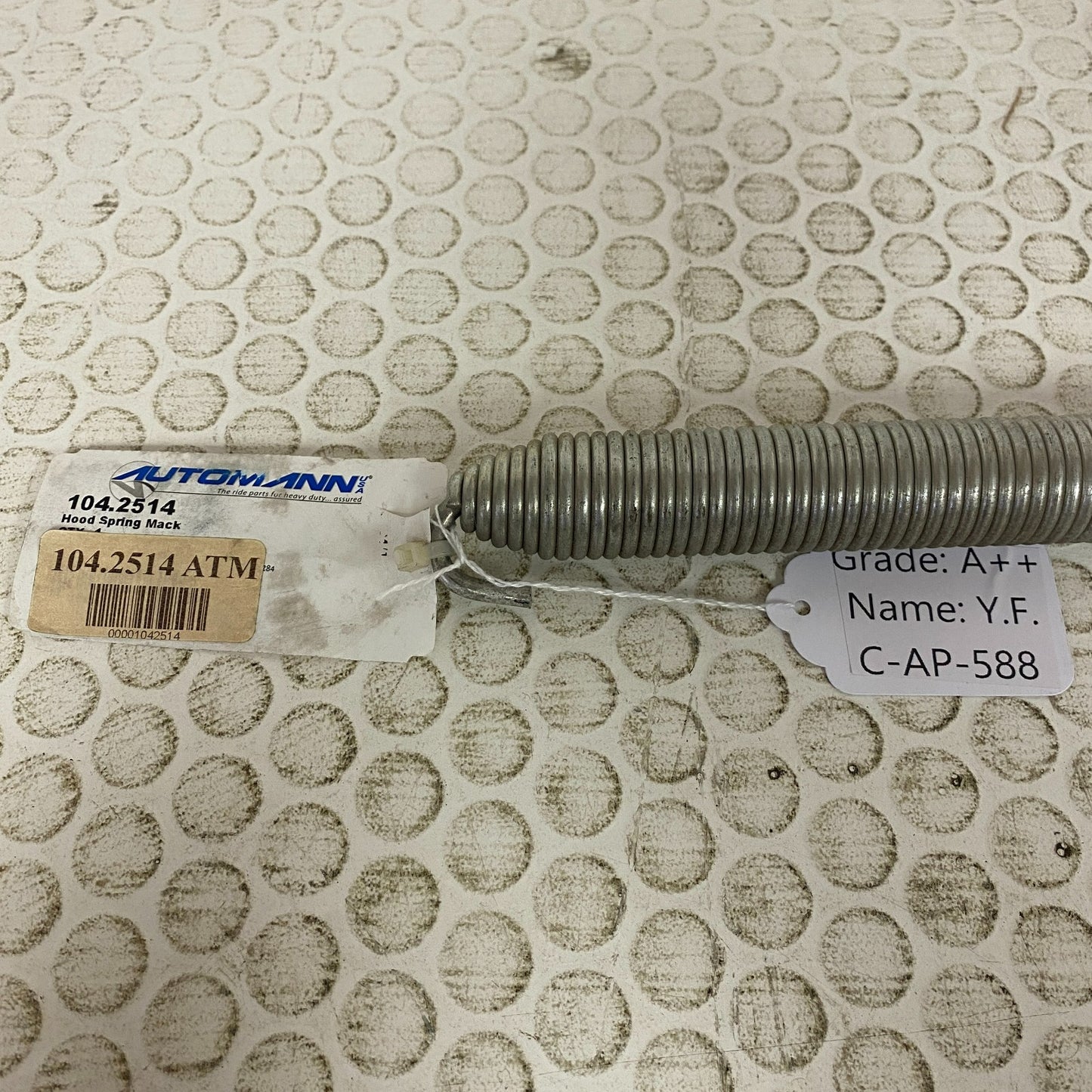 Automann  Hood Spring For 1999-2011 Mack Vision CX CXP CXN 104.2514