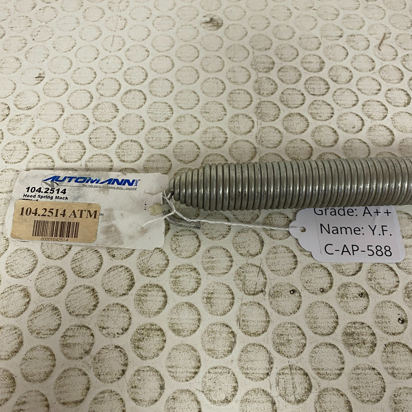 Automann  Hood Spring For 1999-2011 Mack Vision CX CXP CXN 104.2514