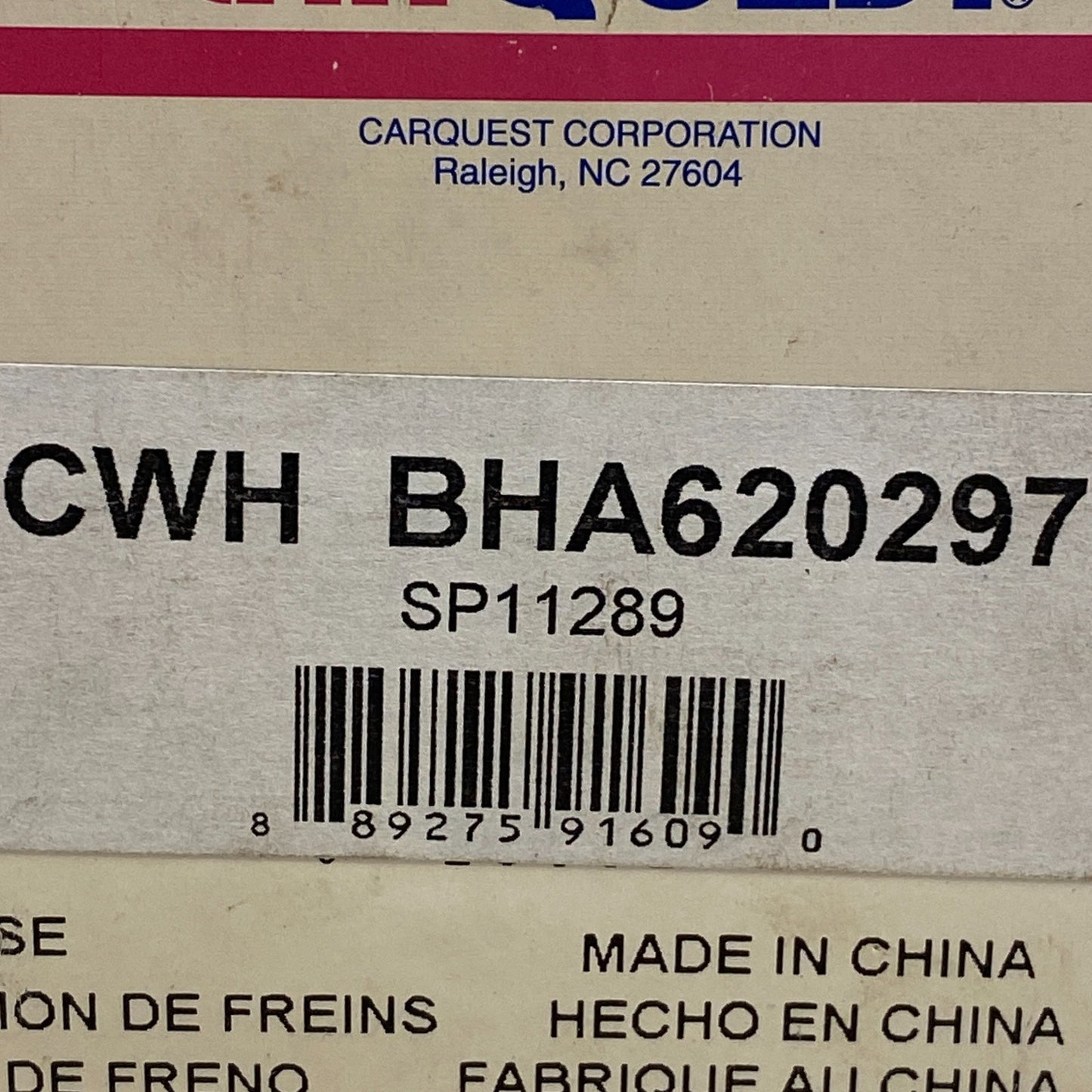 CARQUEST BHA620297 Brake Hydraulic Hose 19.75″ Black EPDM Rubber Direct Fit