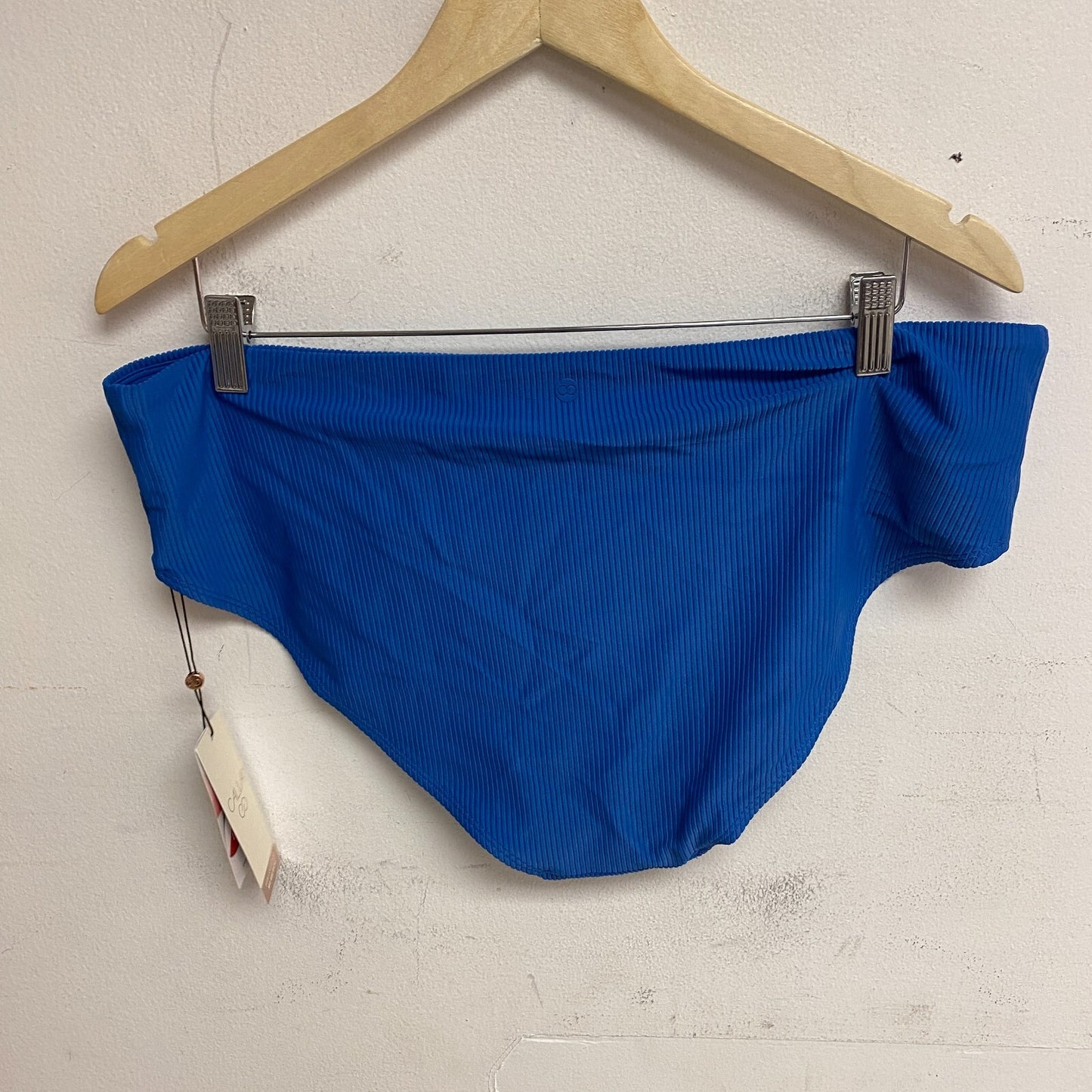 CALIA Women's Mid Rise Bikini Novelty Swim Bottoms Royal Blue WSA23403R New!