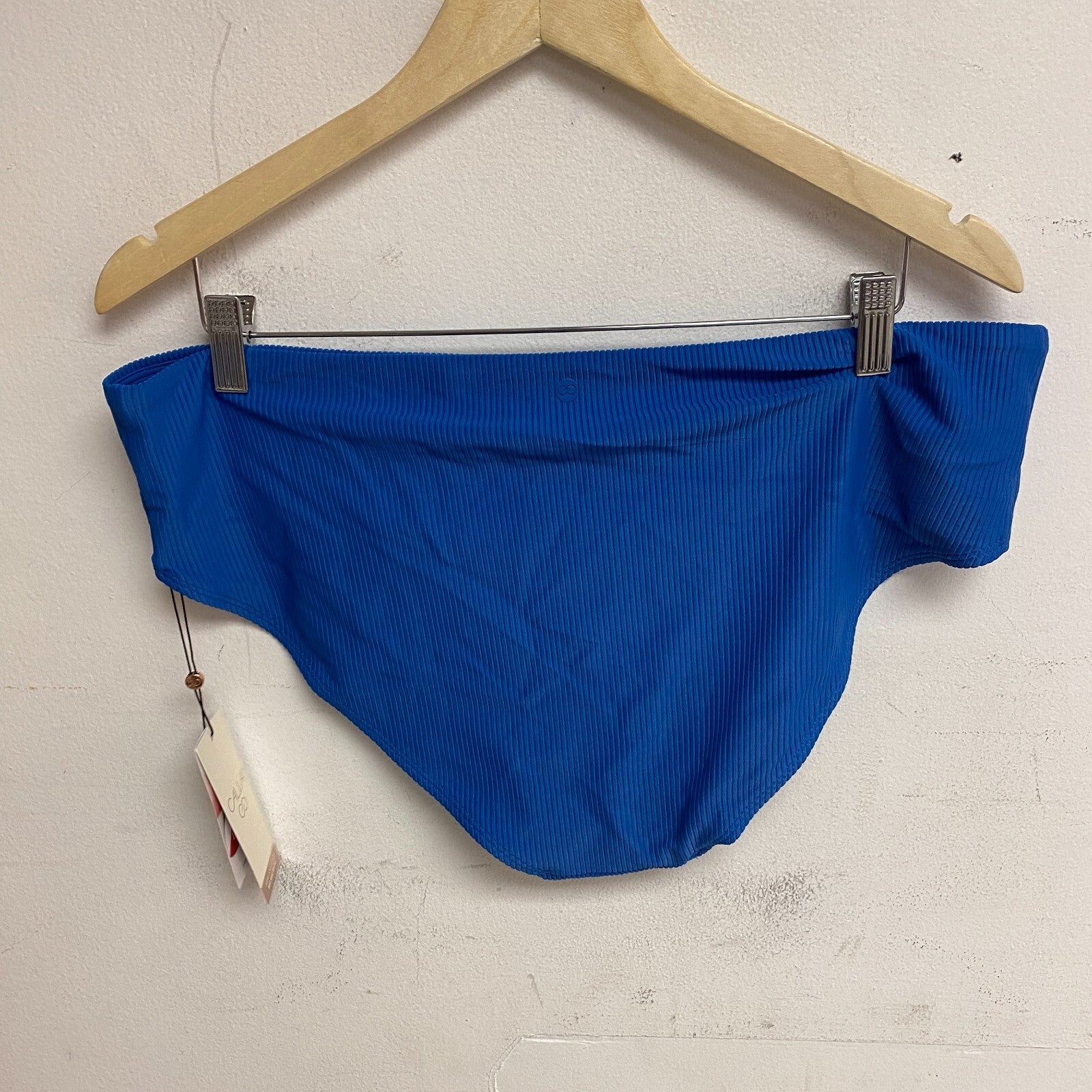 CALIA Women's Mid Rise Bikini Novelty Swim Bottoms Royal Blue WSA23403R New!