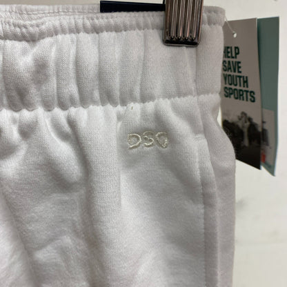 DSG Women's Boyfriend Fleece Shorts Pure White Solid DAW11431Z