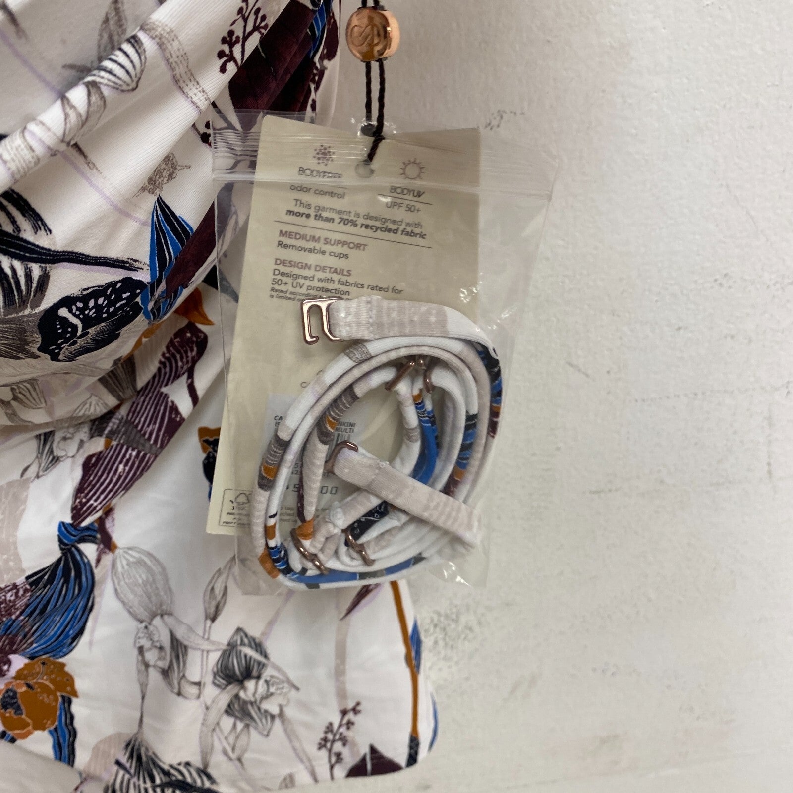 Calia Women's Bikini Top Bandeau Tankini Island Botanical Multi WSA23304PRT