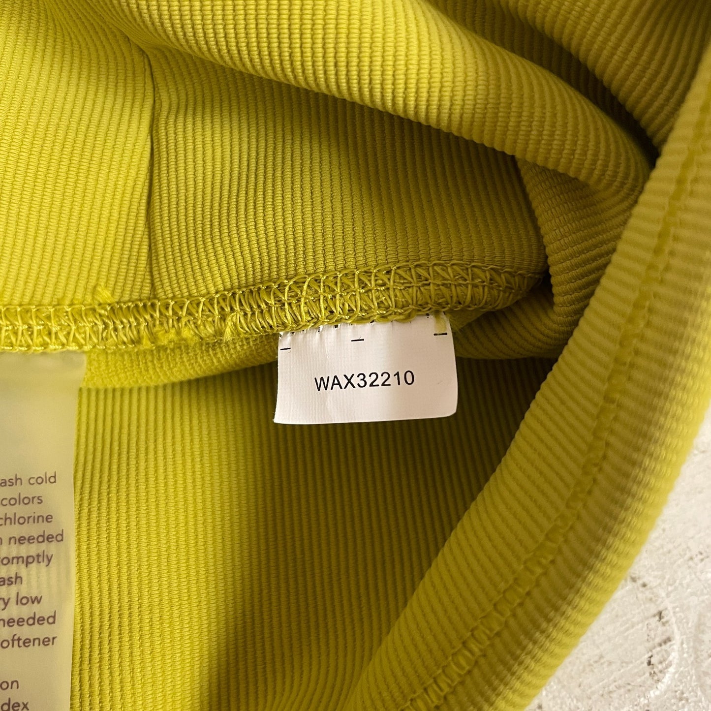 Calia Essential Rib 7/8 Leggings Chartreuse Womenâs Athletic Pants WAX32210