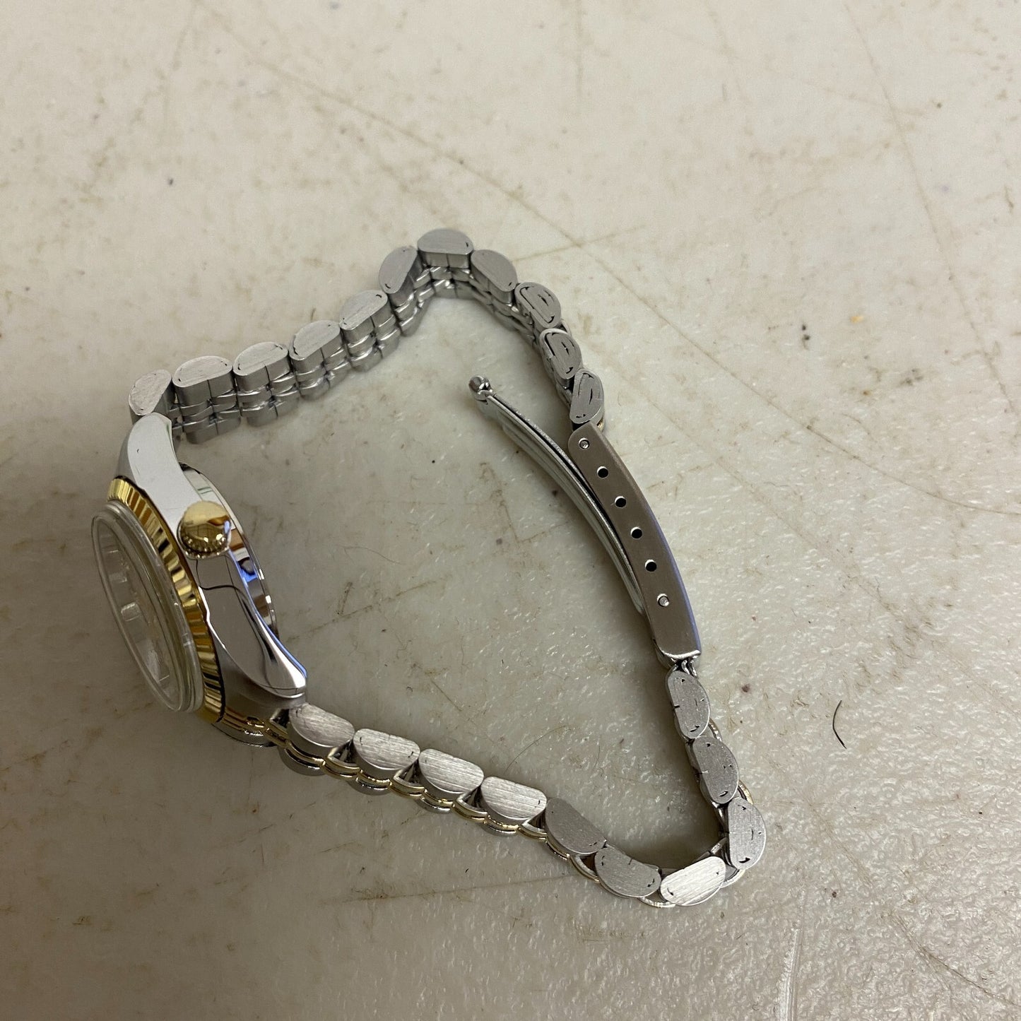 Armitron Women's Day/Date Crystal Accented Dial Metal Bracelet Watch, 75/2475TTB