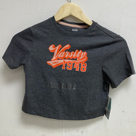 DSG Youth Boxy Graphic T-Shirt Dark Heather Grey Varsity DAG12122H Summer Trendy