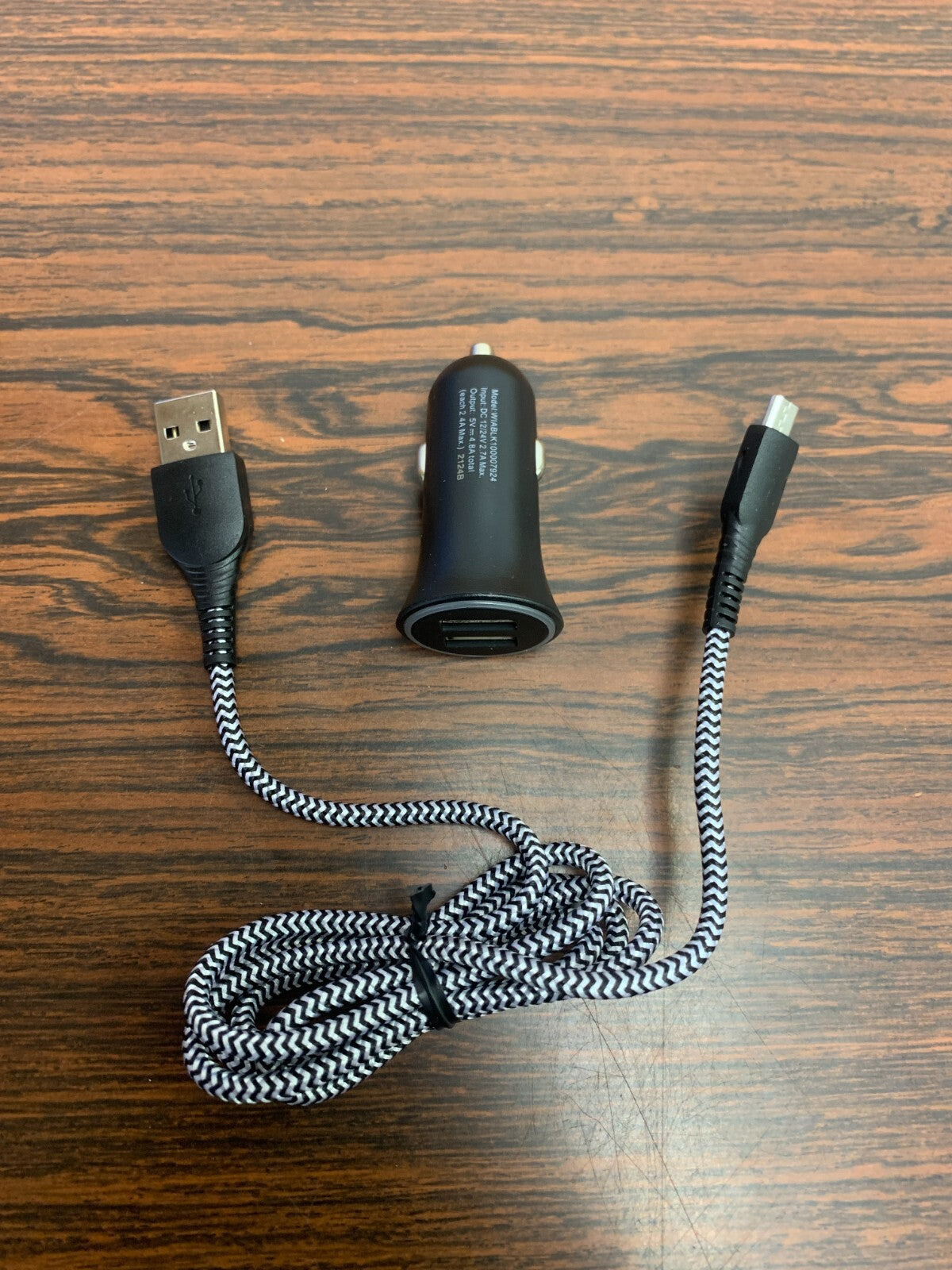 Connect onn Dual-Port Car Charging Kit With Micro-USB to USB Cable 2.4 Amps/Port