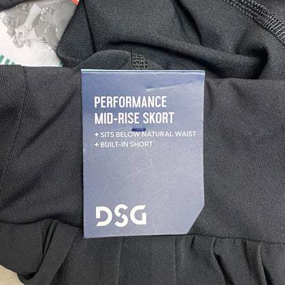 DSG Girls Performance Pleated Fashion MID-RISE Skort Pure Black DAG13110