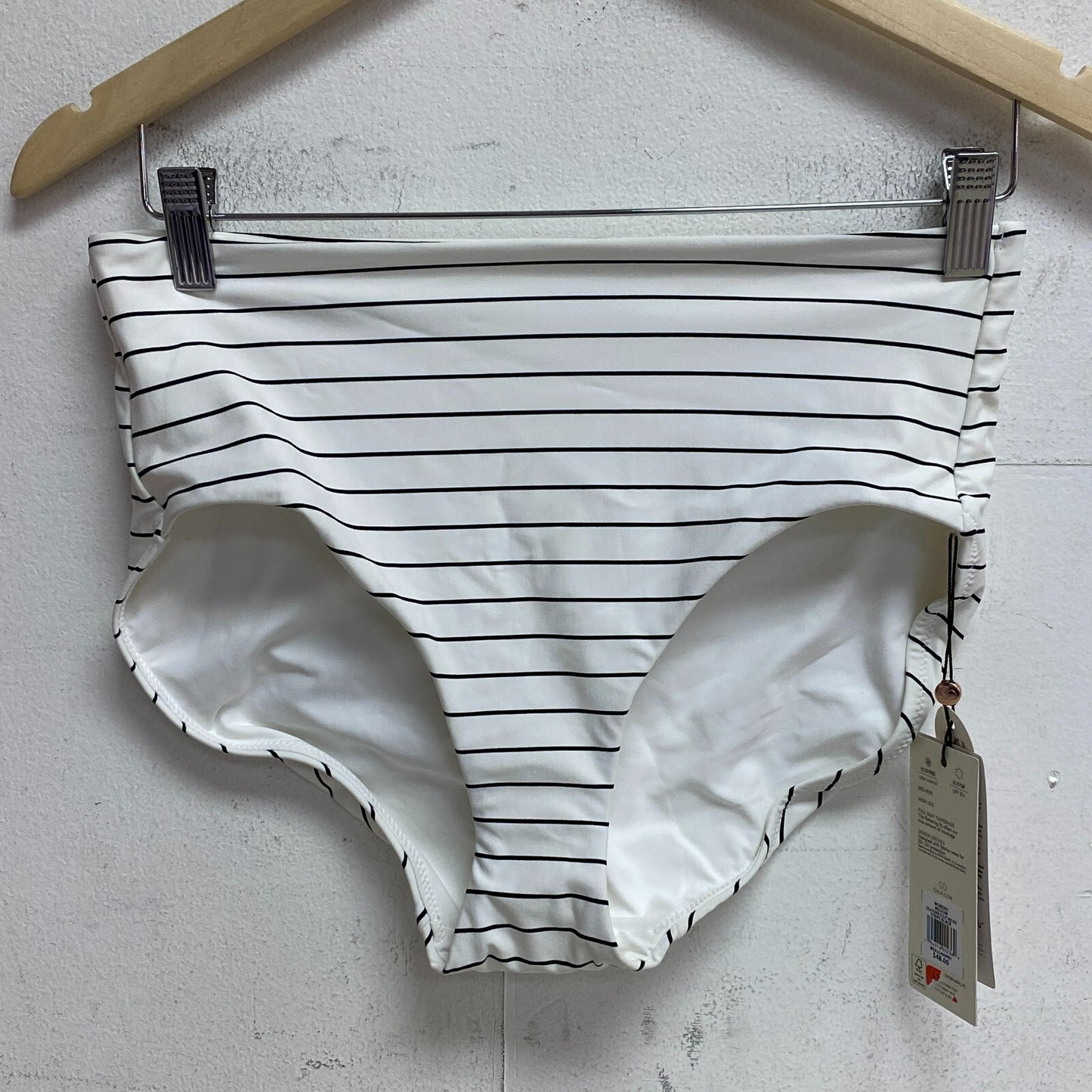 Calia Womens Power Sculpt Mid Rise Stripe White Stylish Summer WSA22409PRT