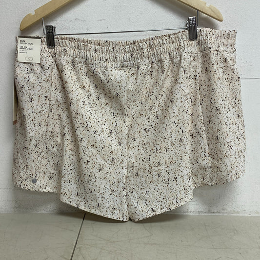 Calia Women's Mid Rise Infinity Run Shorts Freckle Dot Unbleached WAX12336PRT