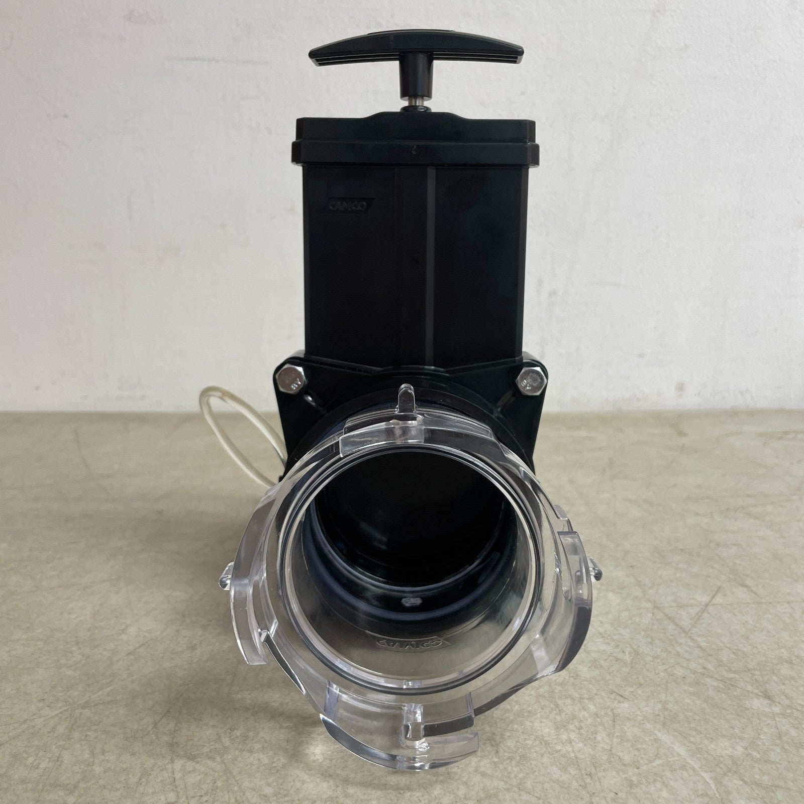 Camco 39053 RV 3" Gate Valve with 3.5" Clear Adapter and 4-Bayonet Prongs