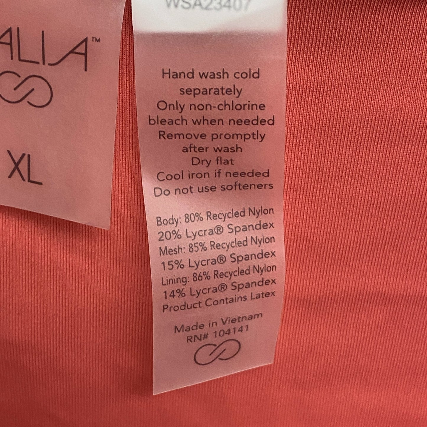 Calia Womens Shirred V Front High rise Bttom Guava Pink Solid WSA23407