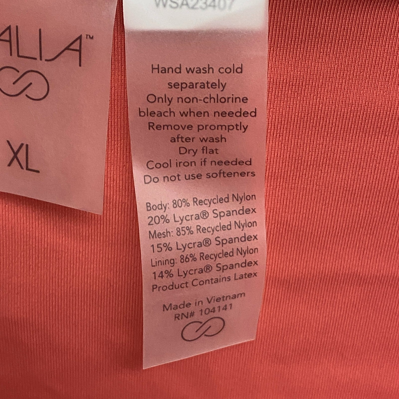 Calia Womens Shirred V Front High rise Bttom Guava Pink Solid WSA23407