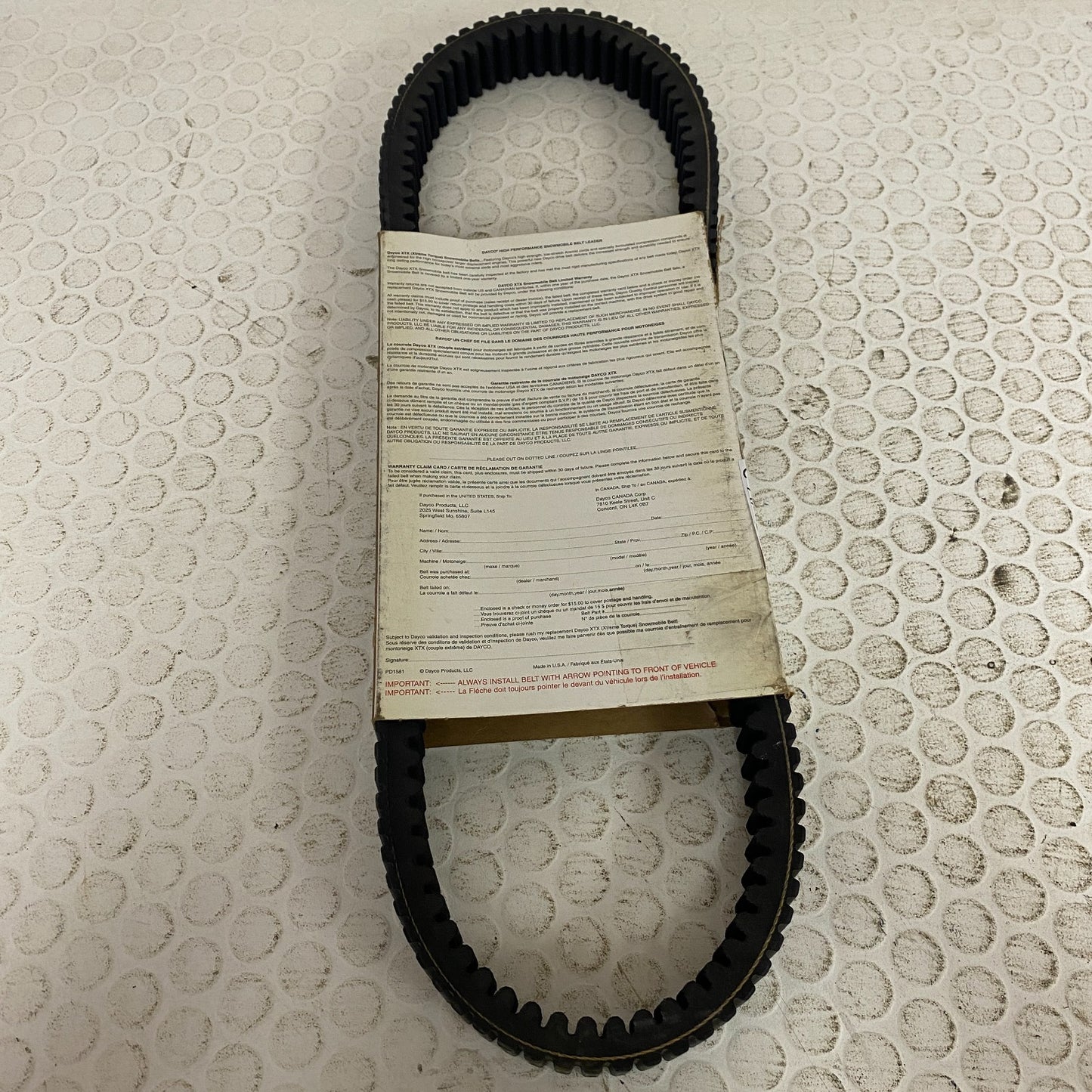 Dayco Automatic Continuously Variable Transmission (CVT) Belt-GAS XTX5014