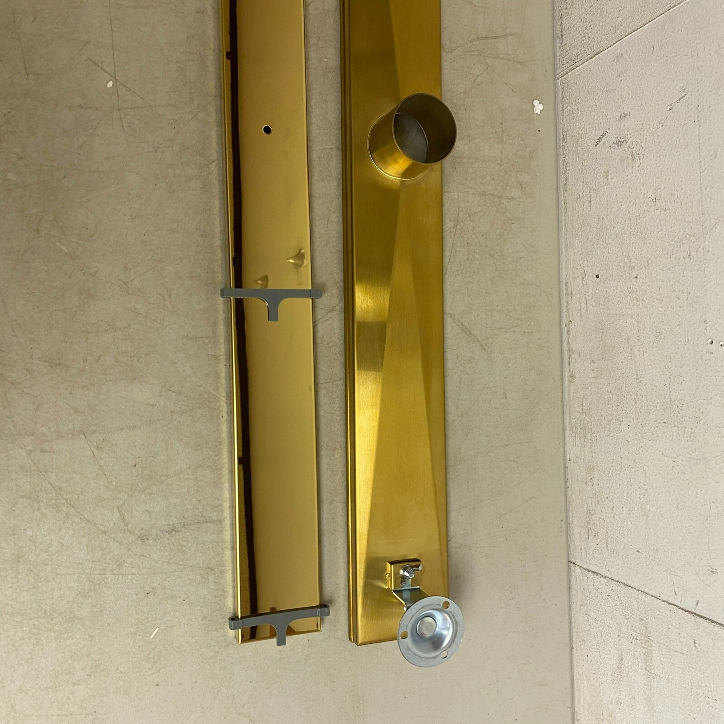 Signature Hardware 32" Cohen Linear Tile-In Shower Drain - Polished Brass