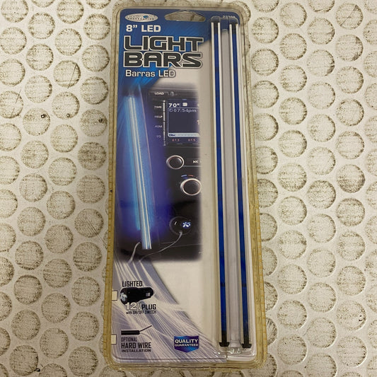 Custom Accessories 8″ Slim Line Blue LED Interior Light 1 Pair 23702