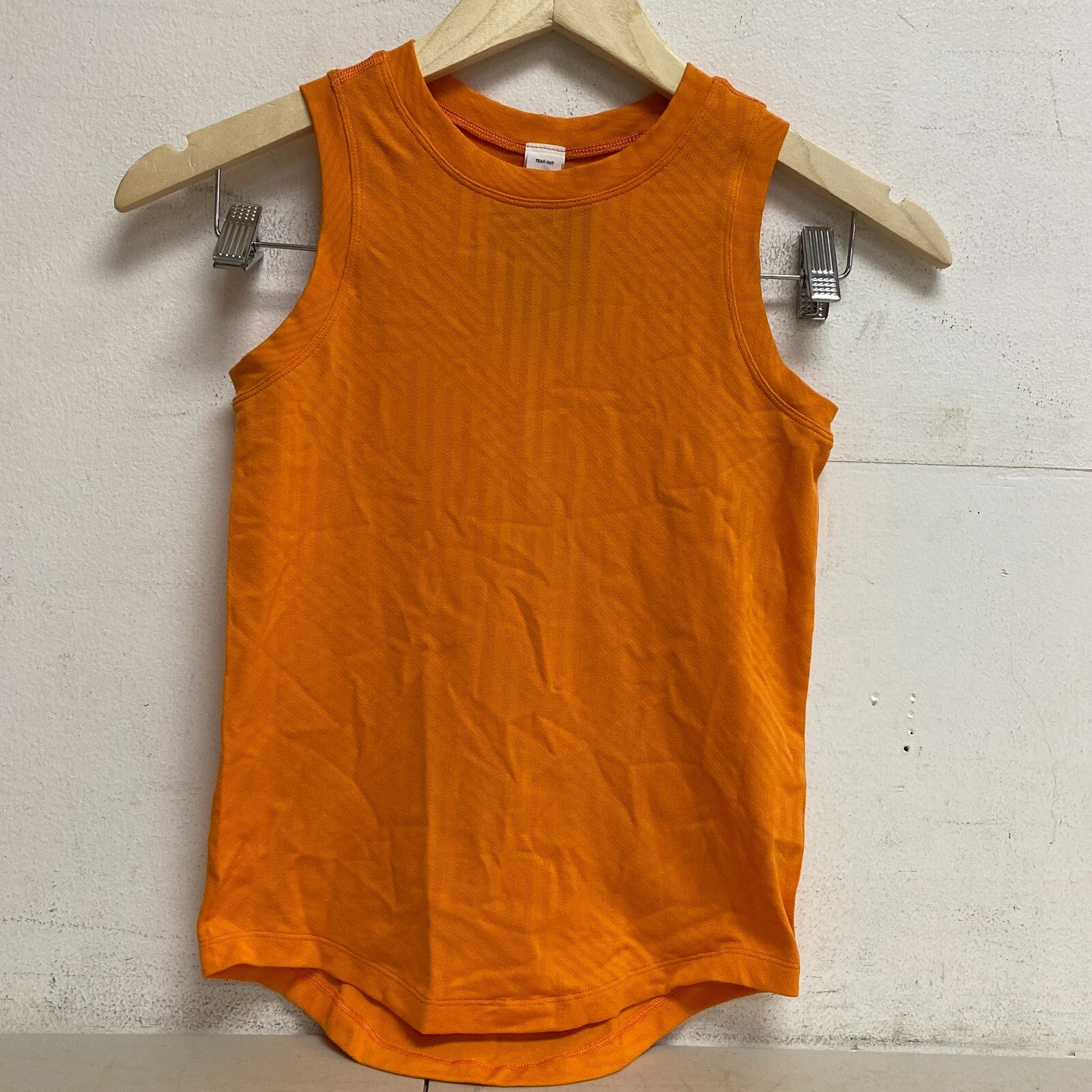 DSG Women's Seamless Tank Top Fresh Tangerine Sleeveless Solid DAW13105