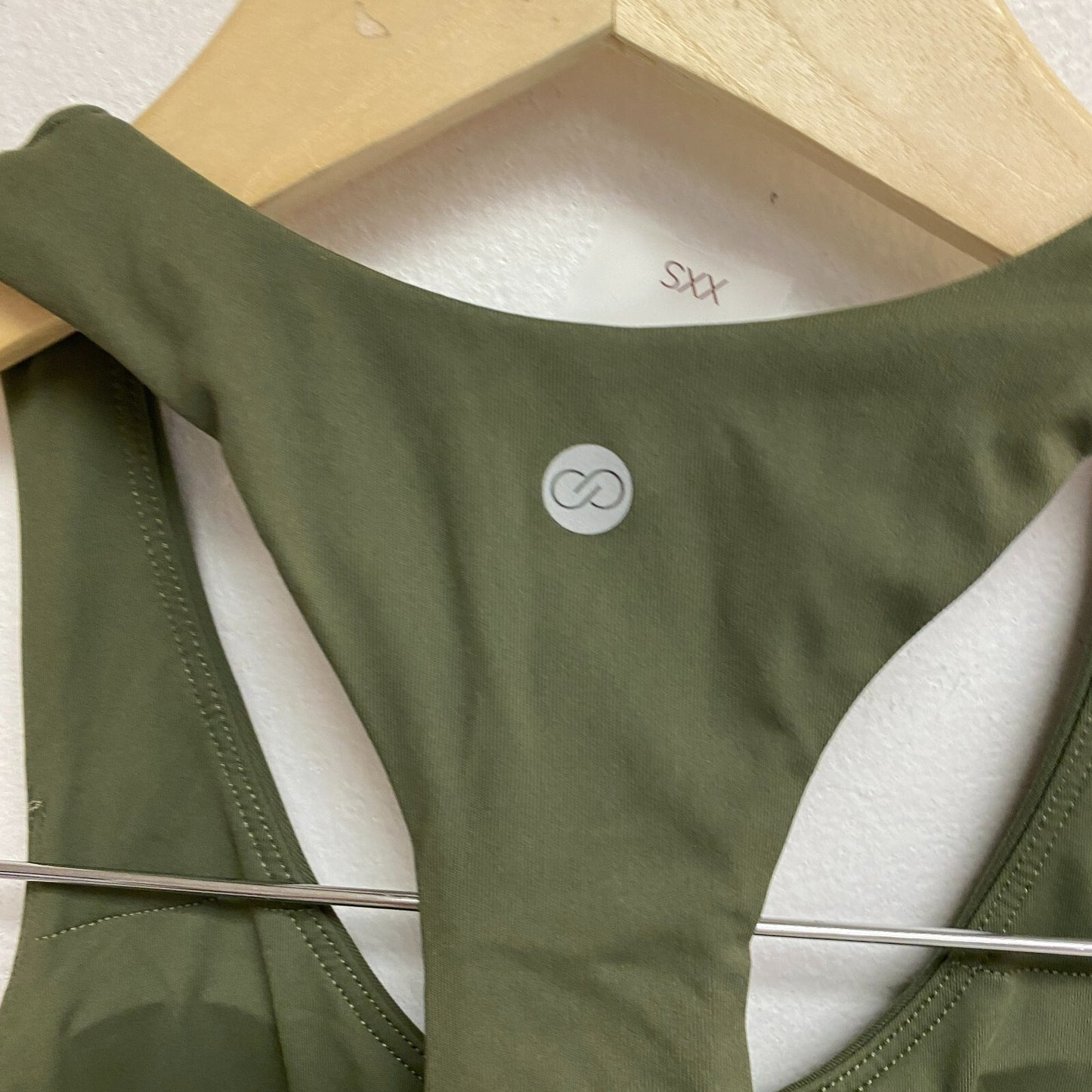 Calia Womens Energized Exercise Dress Dark Olive Solid Sleeveless WAX15035