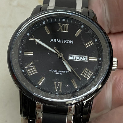 Armitron Men PC33 Dual Tone Stainless Steel Analog Quartz 42mm Watch 20/4935TB