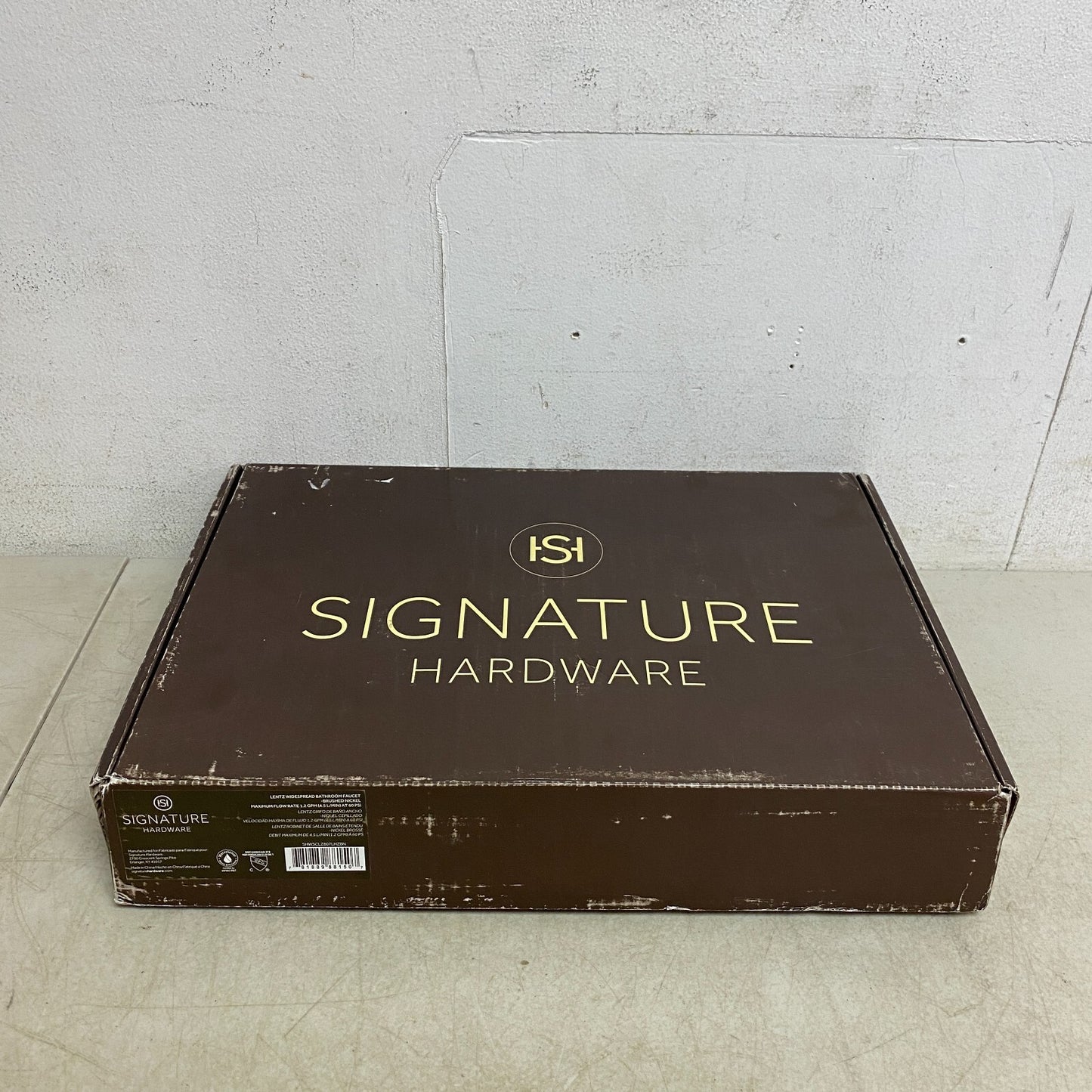 Signature Hardware Lentz Widespread Bathroom Faucet Body-Less Handles-Brushed..