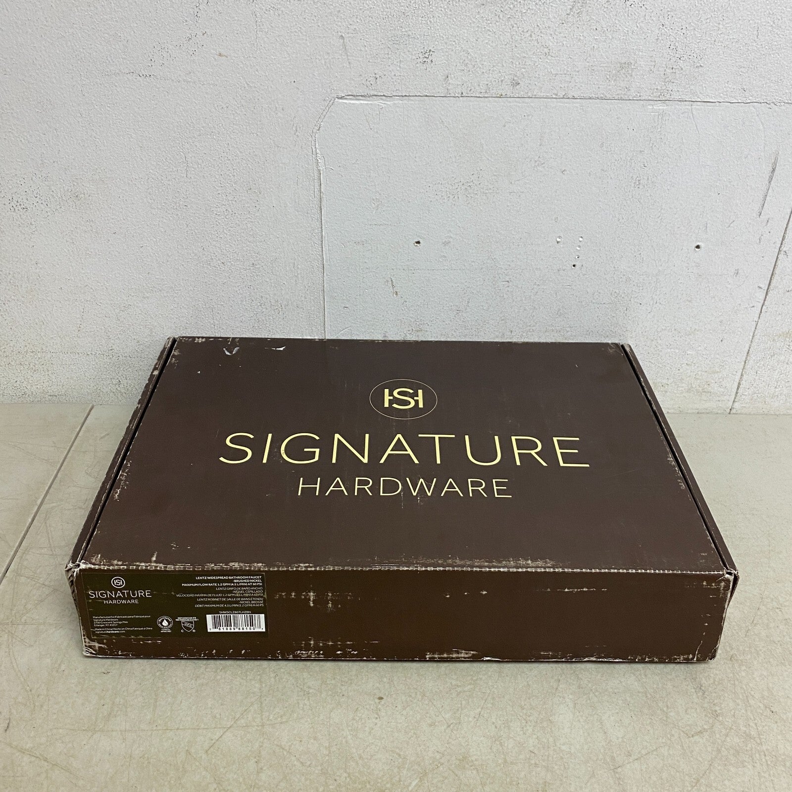 Signature Hardware Lentz Widespread Bathroom Faucet Body-Less Handles-Brushed..