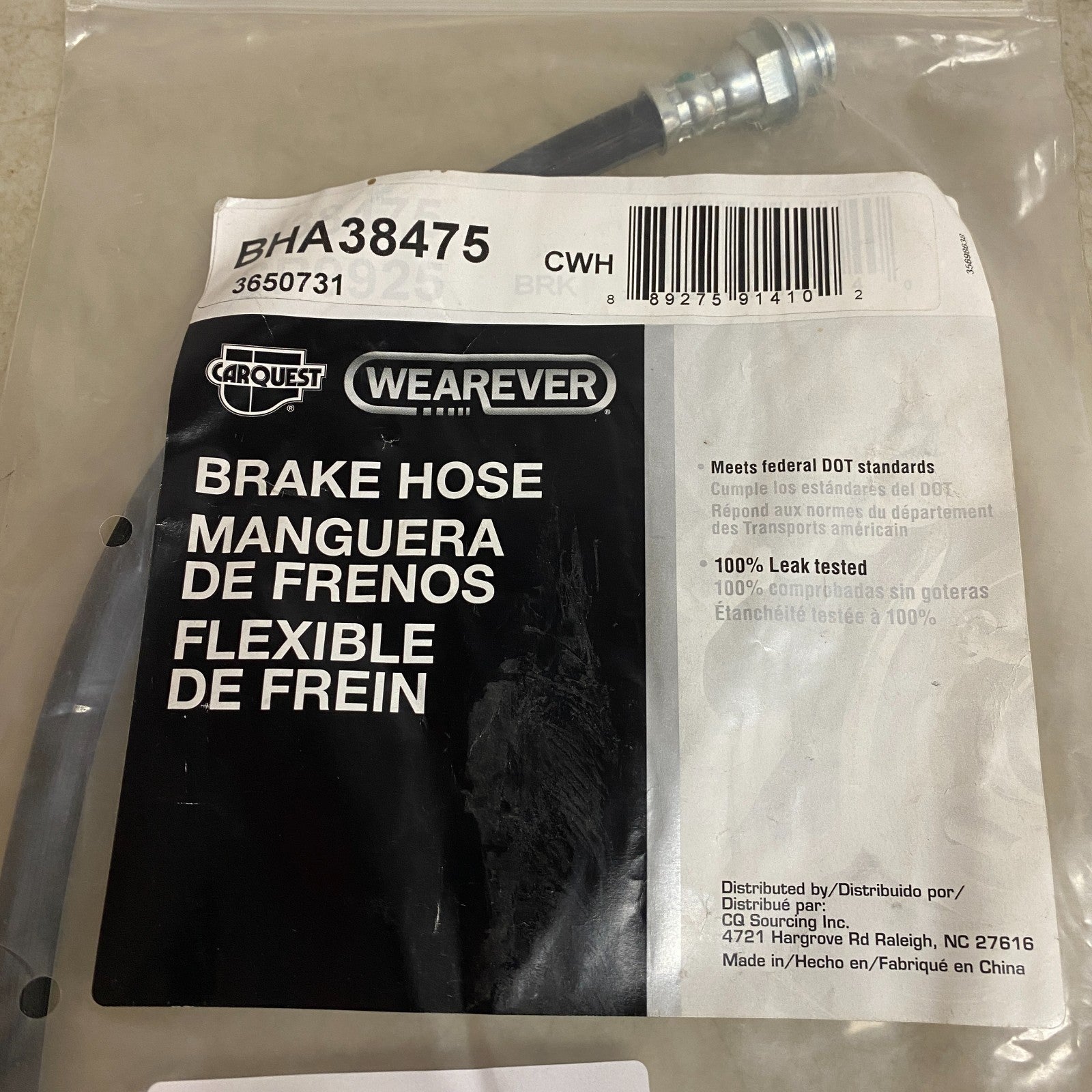 Carquest Wearever BHA38475 Brake Hose Assembly