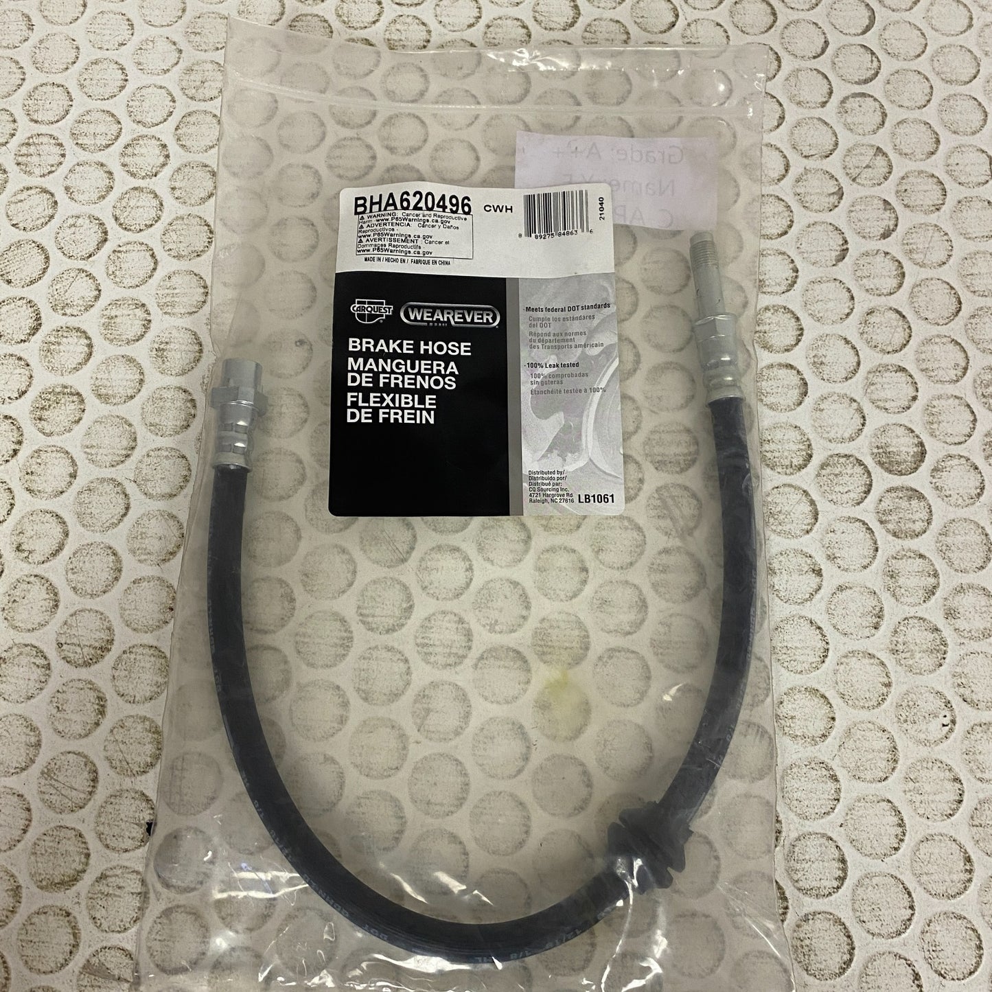 Carquest Wearever BHA620496 Brake Hydraulic Hose